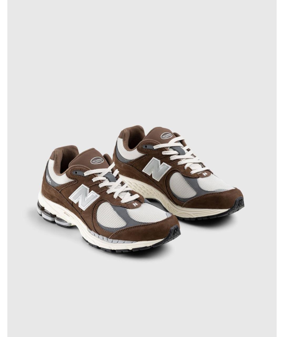 NEW BALANCE Коричневые замшевые низкие кроссовки / кеды, фото 2