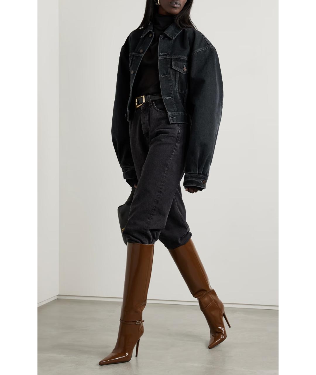 SAINT LAURENT Темно-синяя деним куртка, фото 2