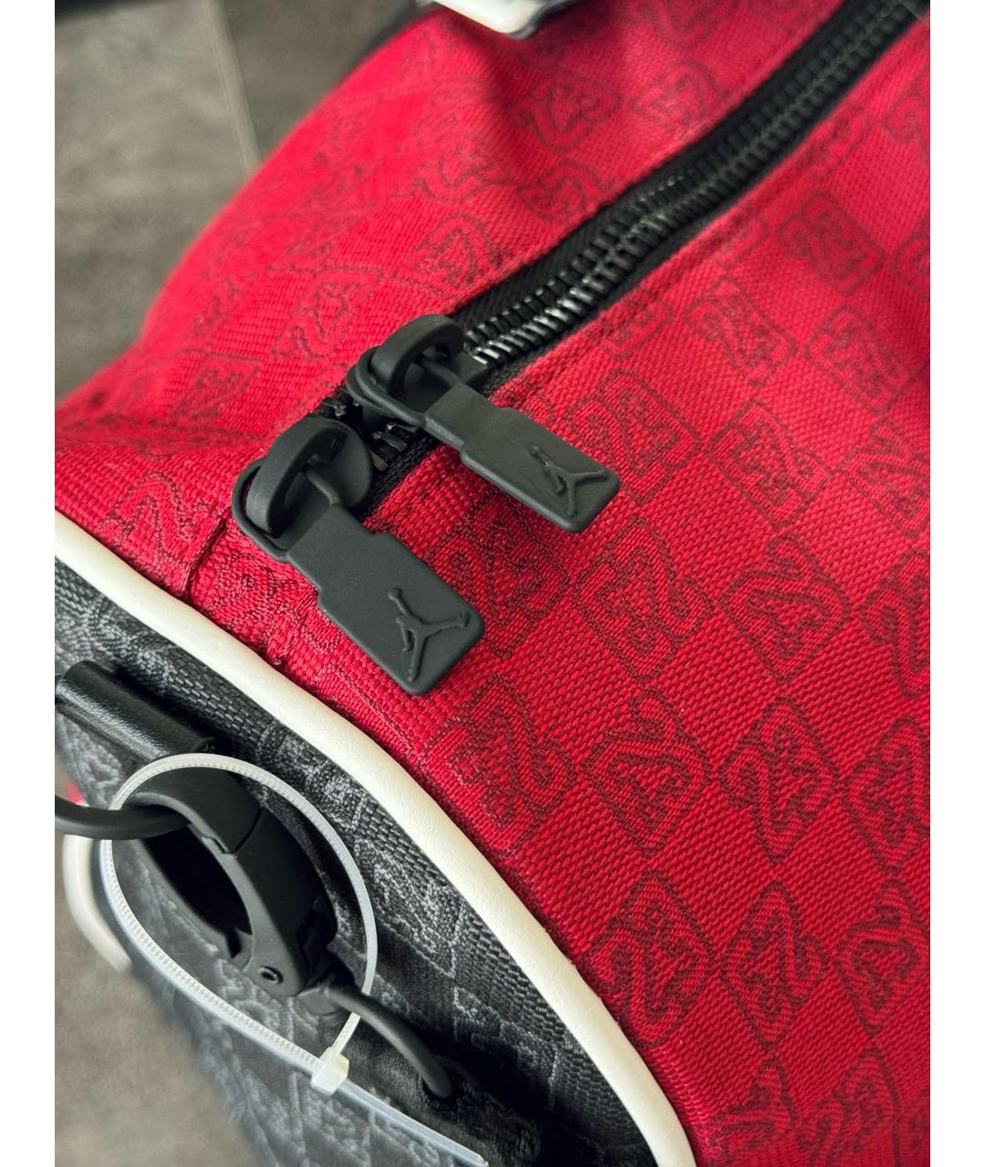JORDAN Бордовая дорожная/спортивная сумка, фото 6