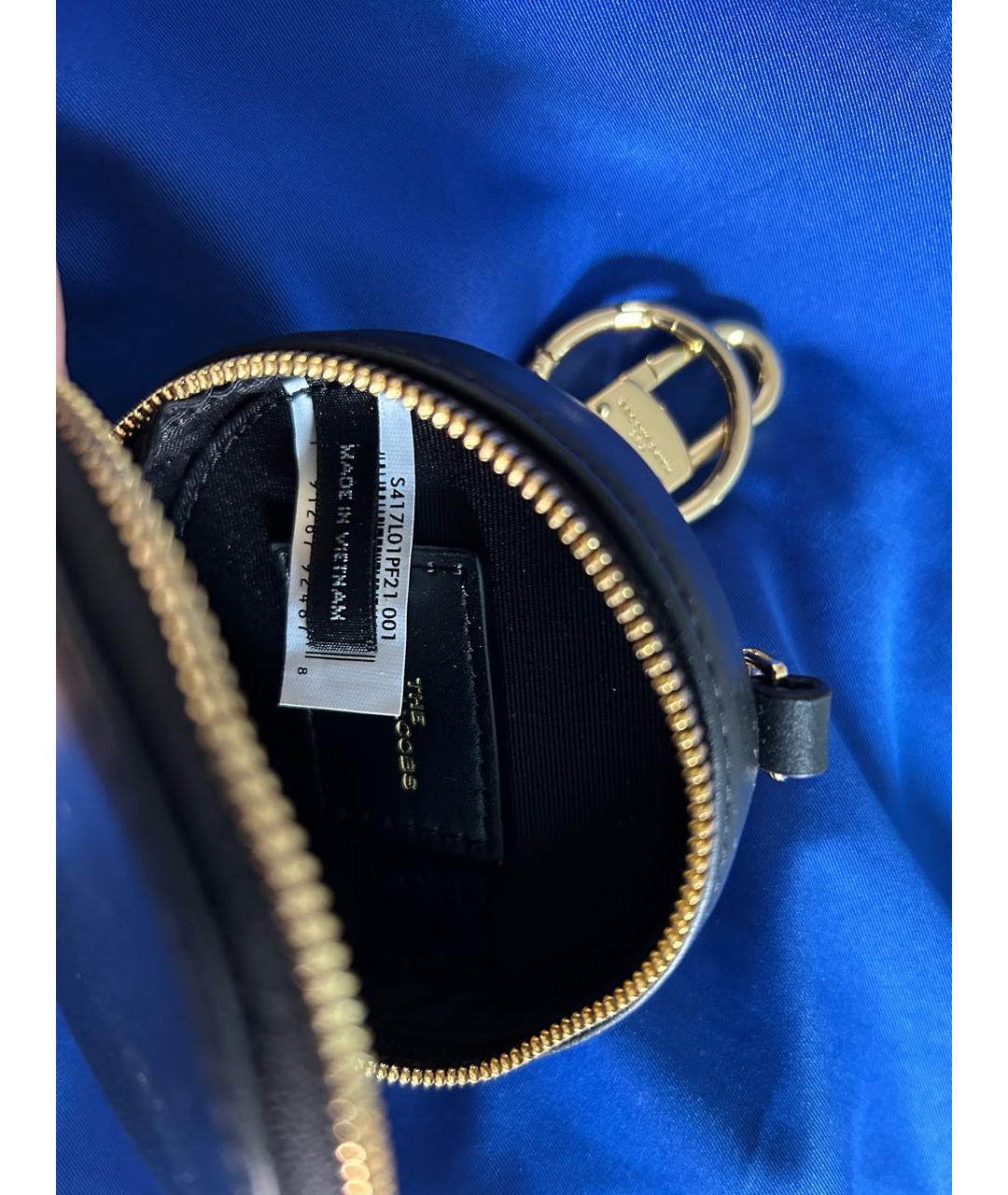 MARC JACOBS Черный кожаный кошелек, фото 4