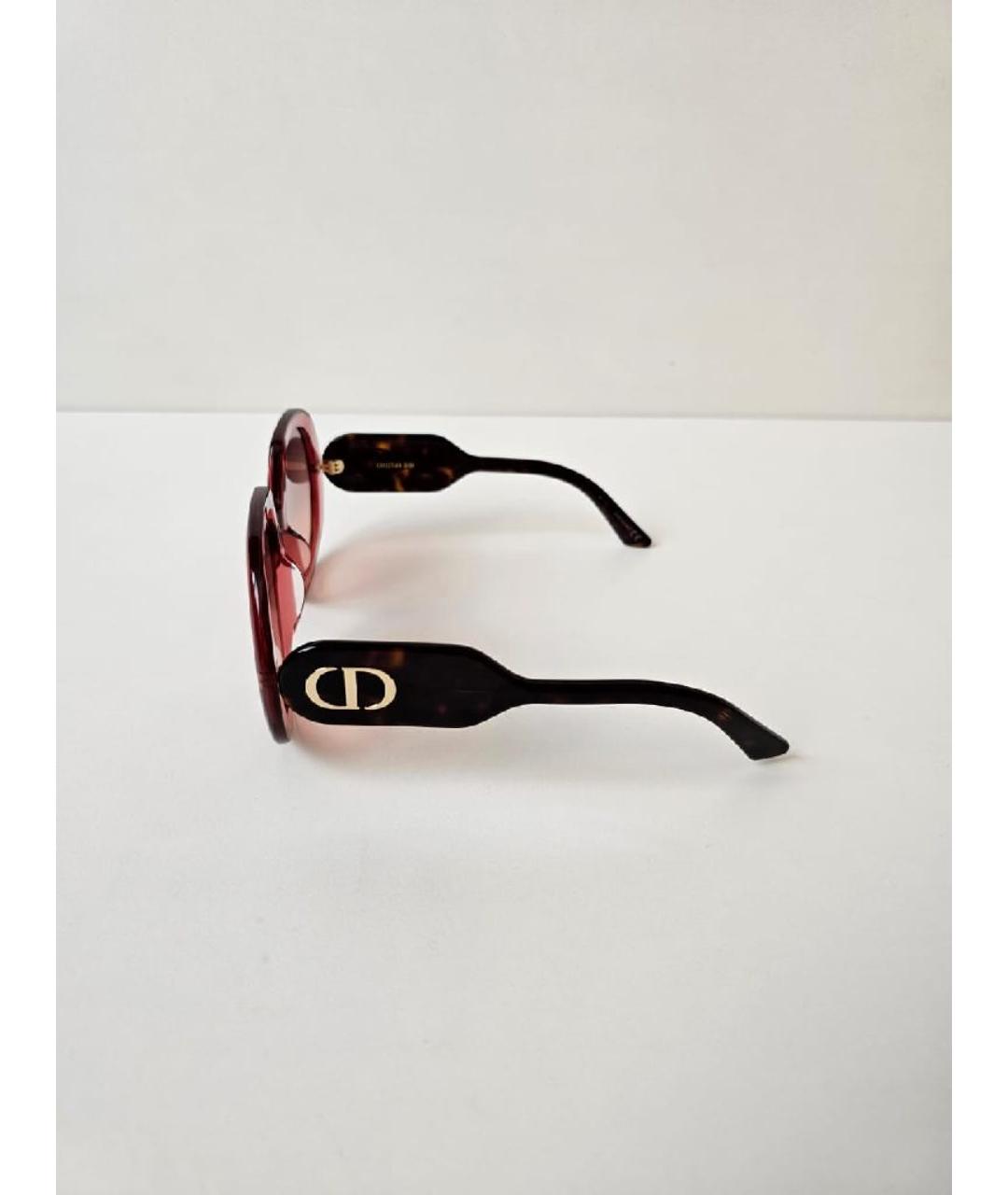 CHRISTIAN DIOR Розовые пластиковые солнцезащитные очки, фото 5