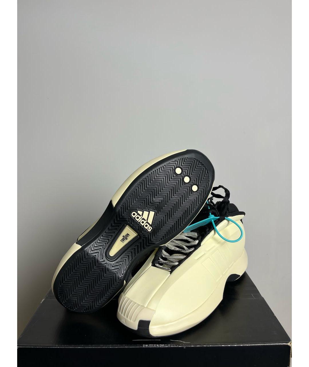 ADIDAS Бежевые резиновые высокие кроссовки / кеды, фото 3