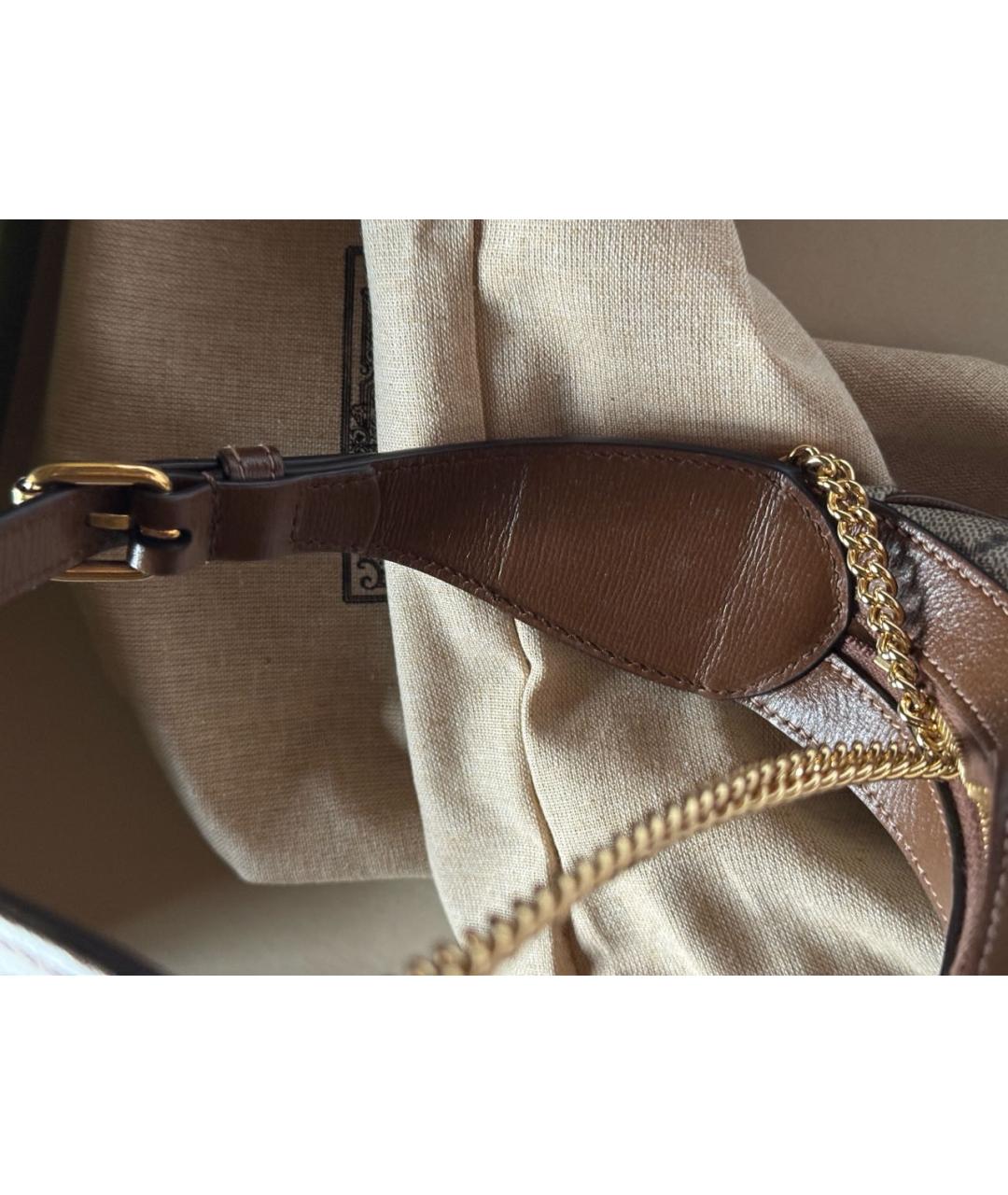 GUCCI Коричневая сумка с короткими ручками, фото 7