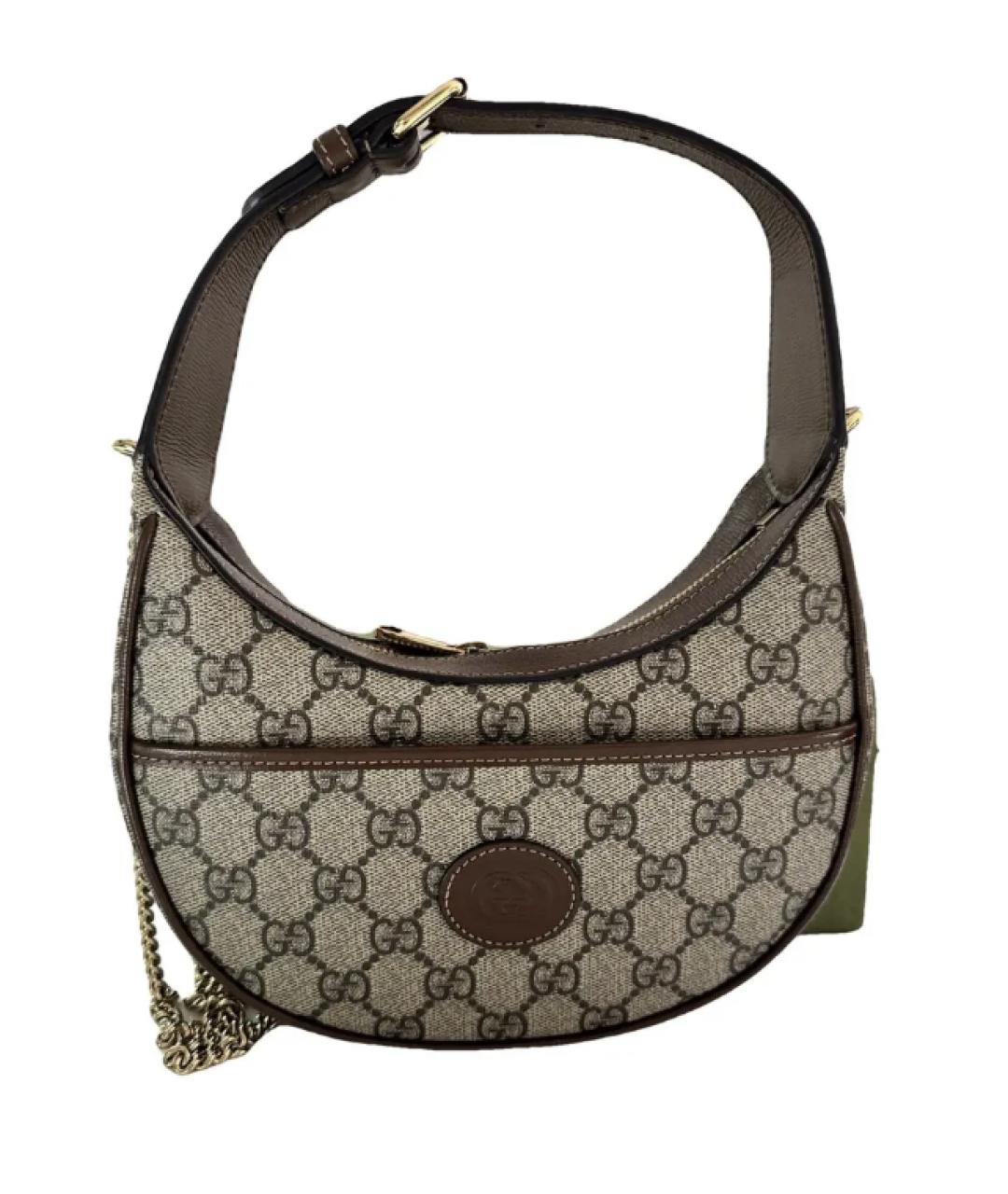 GUCCI Коричневая сумка с короткими ручками, фото 6