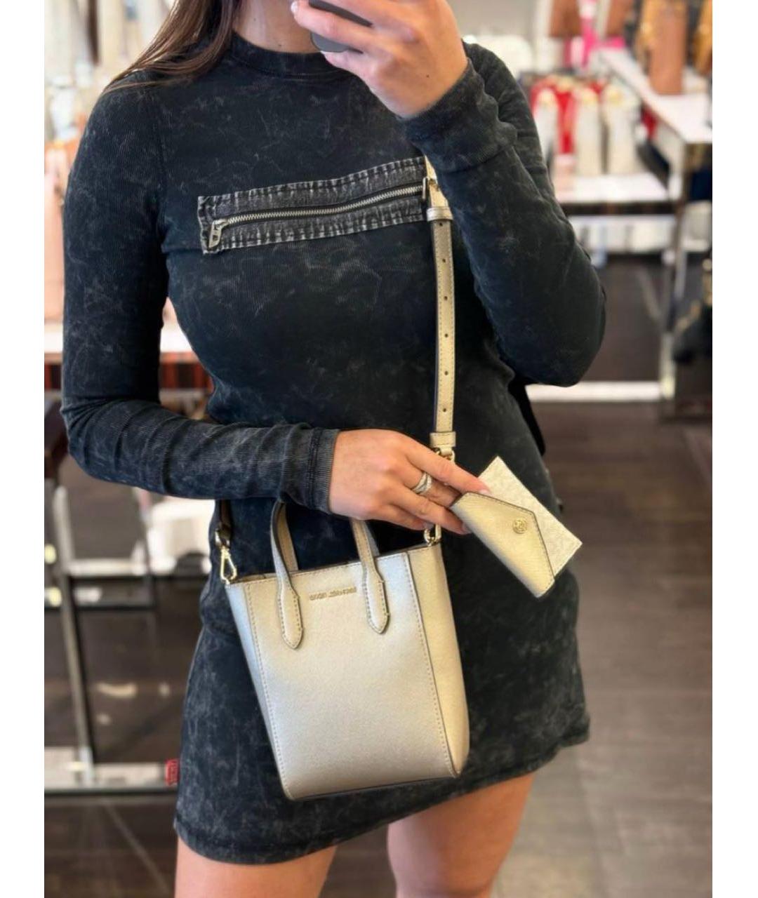 MICHAEL MICHAEL KORS Золотая сумка с короткими ручками, фото 7