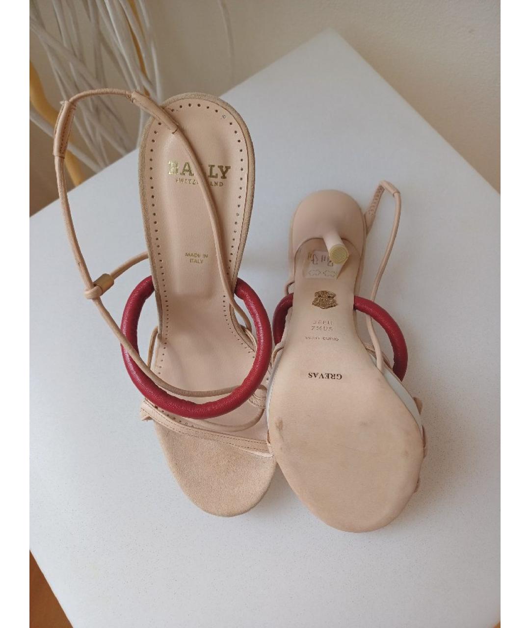 BALLY Мульти кожаные босоножки, фото 7