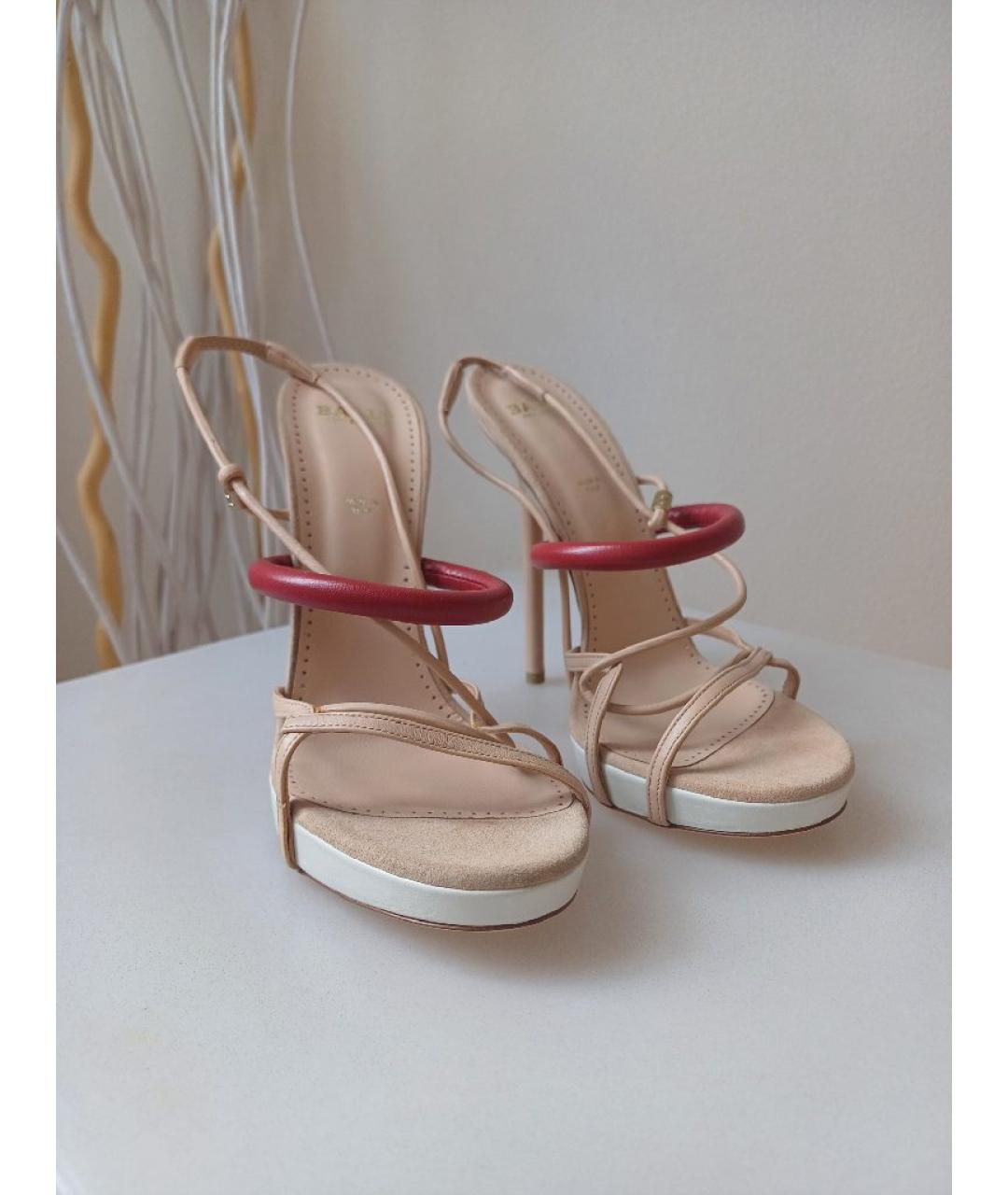 BALLY Мульти кожаные босоножки, фото 4