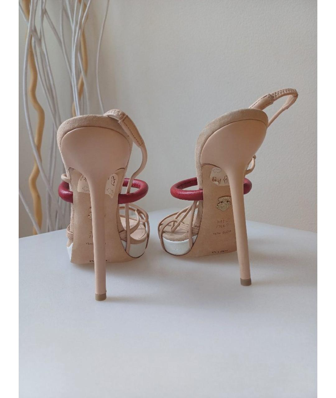 BALLY Мульти кожаные босоножки, фото 6