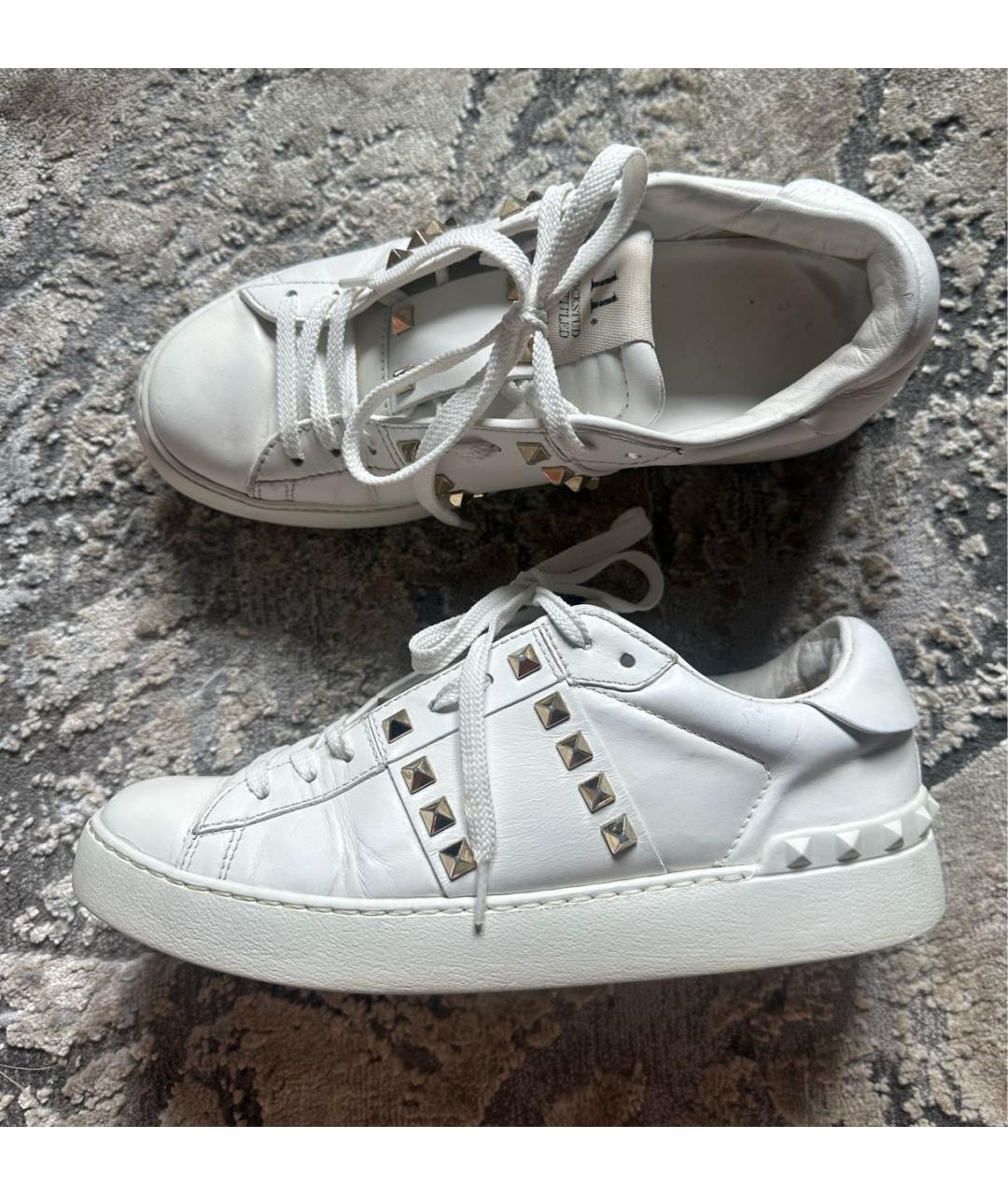 VALENTINO Белые кожаные кеды, фото 6