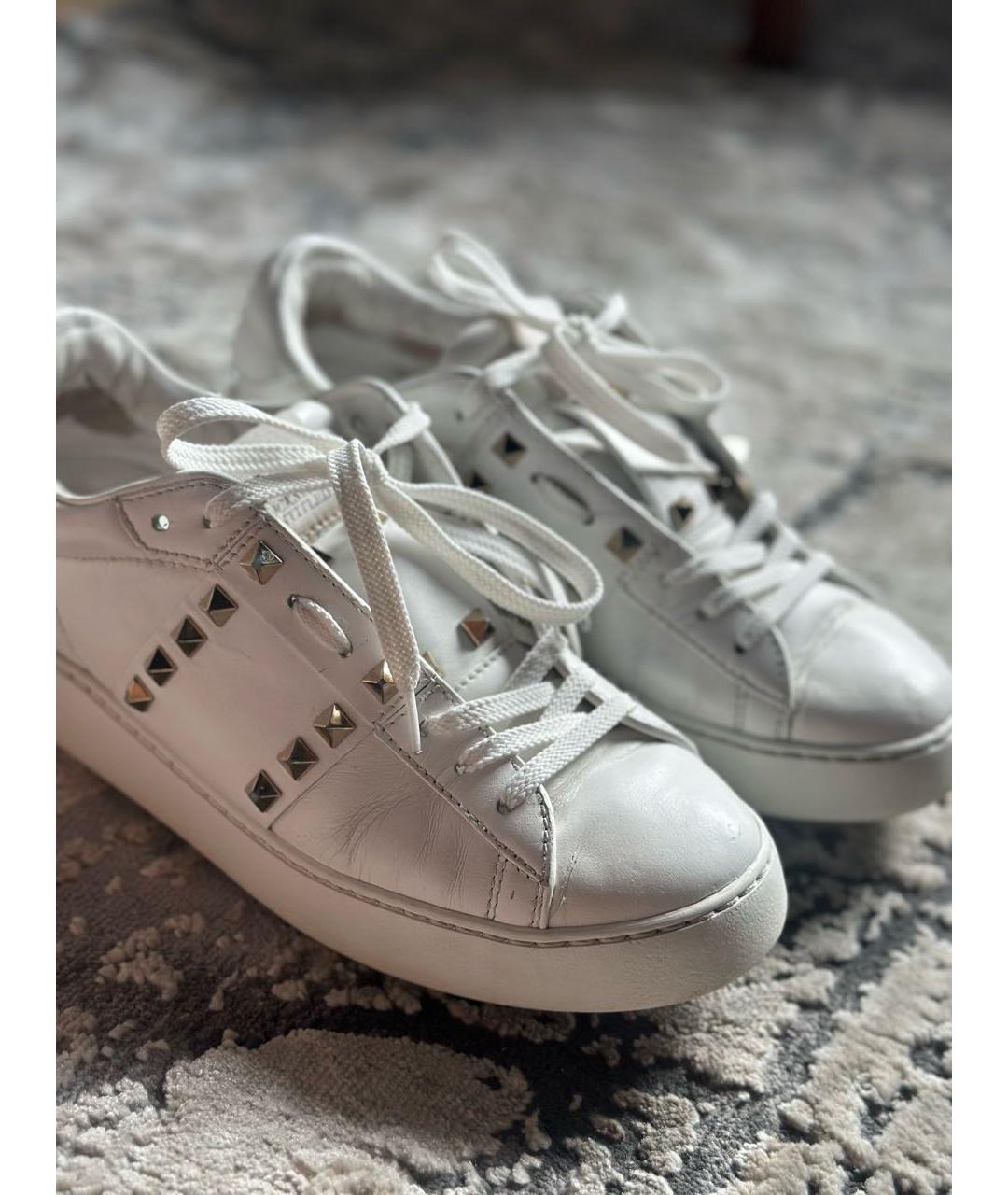 VALENTINO Белые кожаные кеды, фото 2