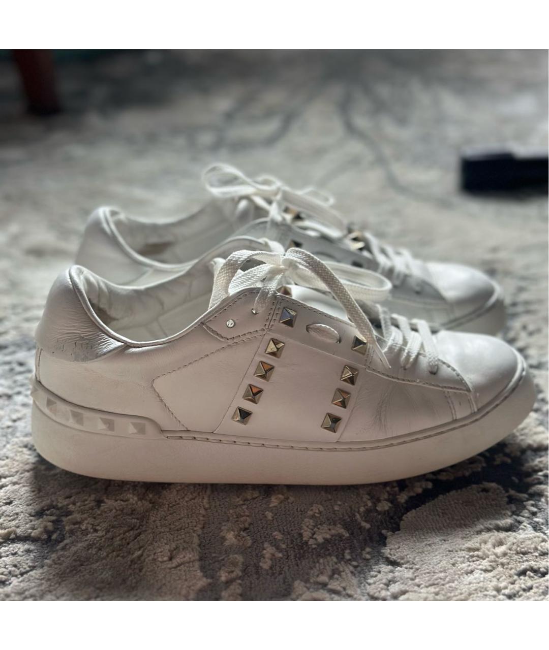 VALENTINO Белые кожаные кеды, фото 7