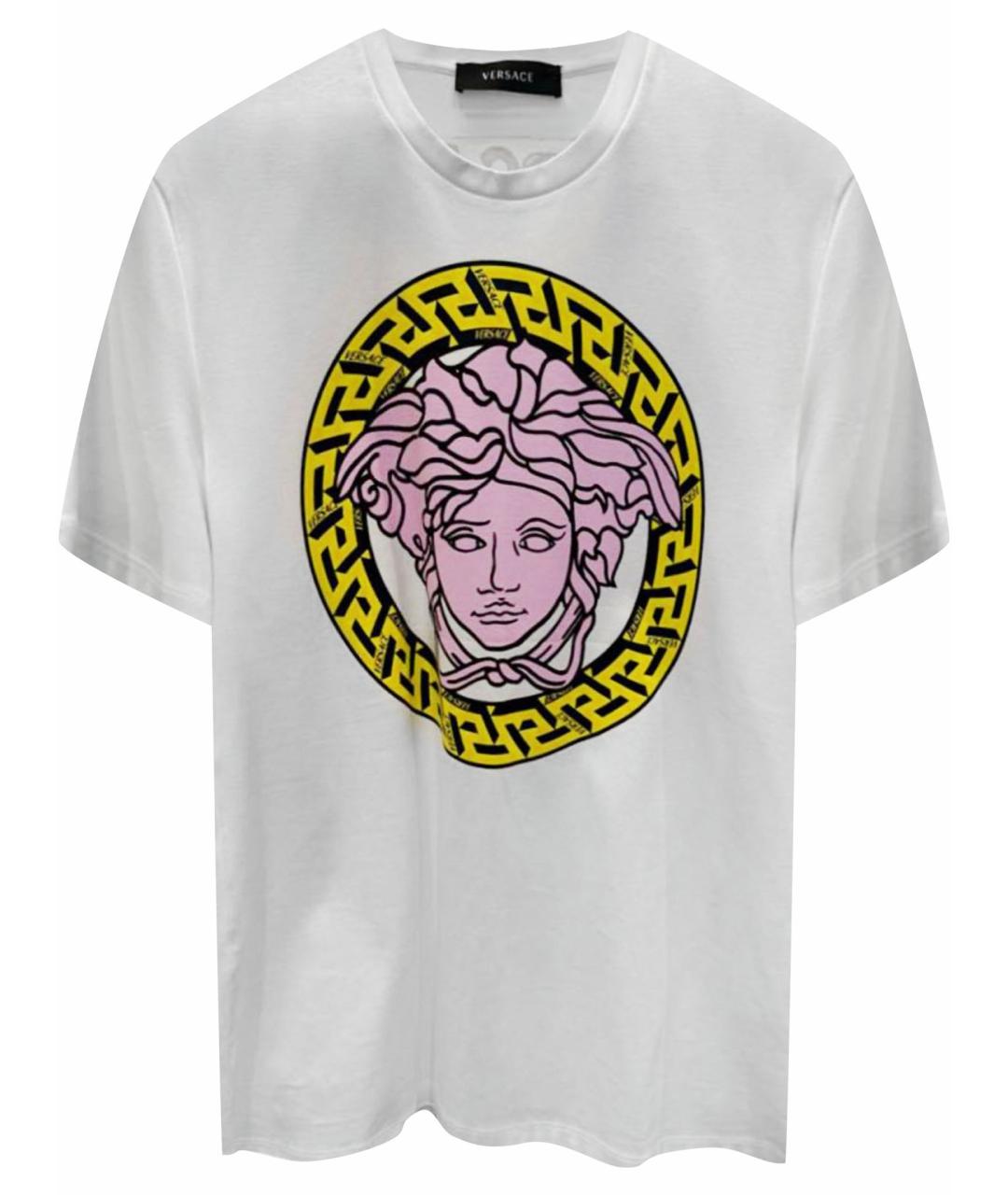 VERSACE Белая хлопковая футболка, фото 1