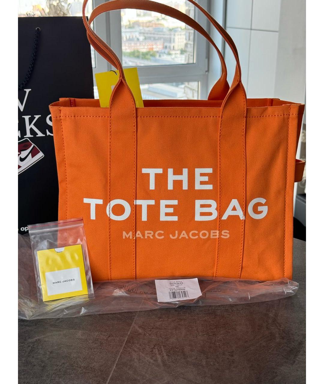 MARC JACOBS Оранжевая сумка тоут, фото 3