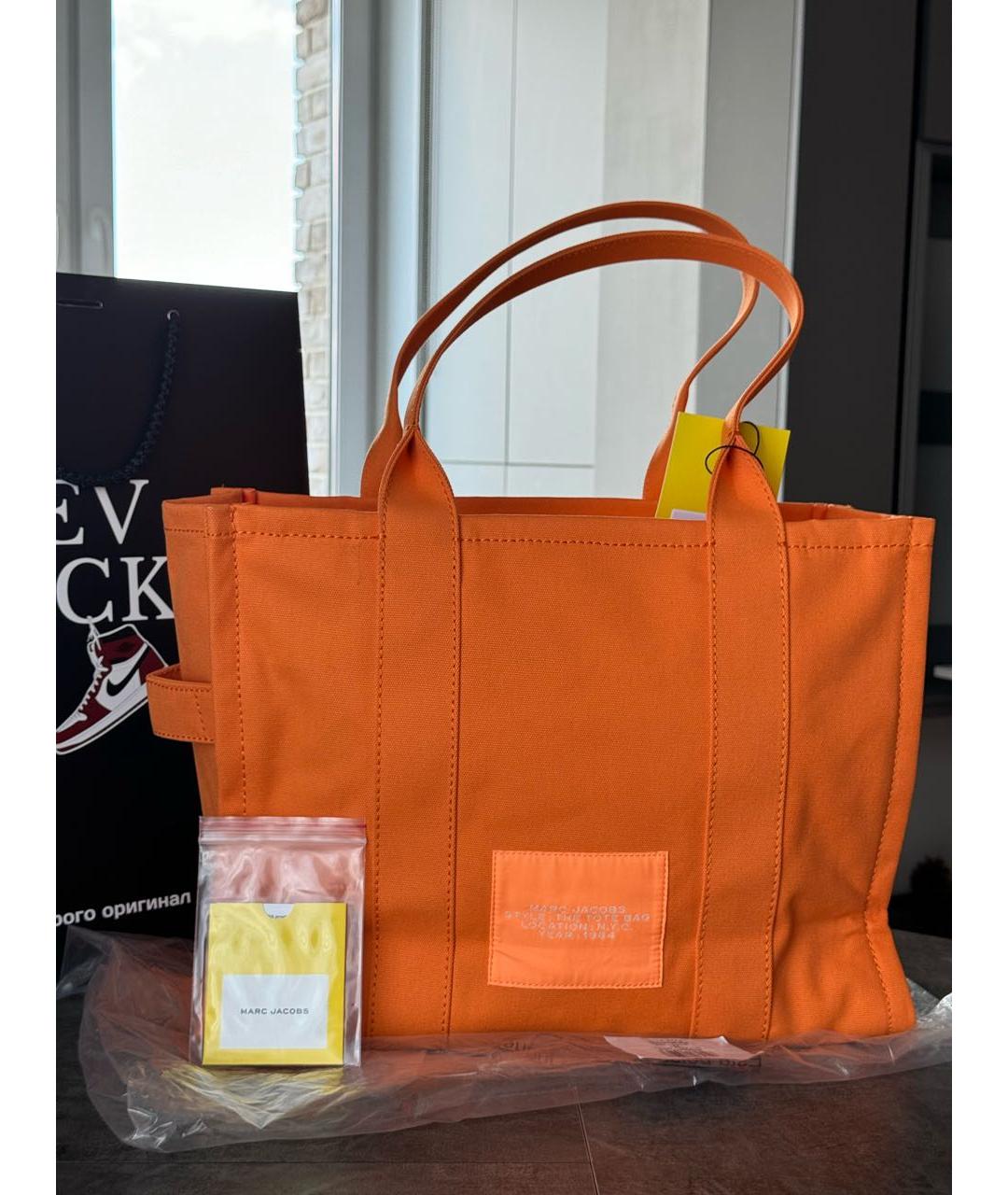 MARC JACOBS Оранжевая сумка тоут, фото 5