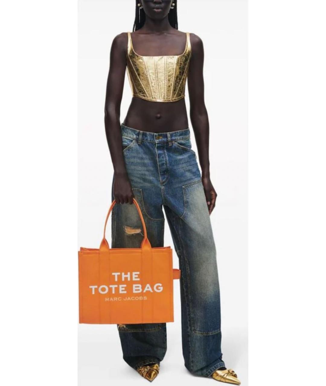 MARC JACOBS Оранжевая сумка тоут, фото 4