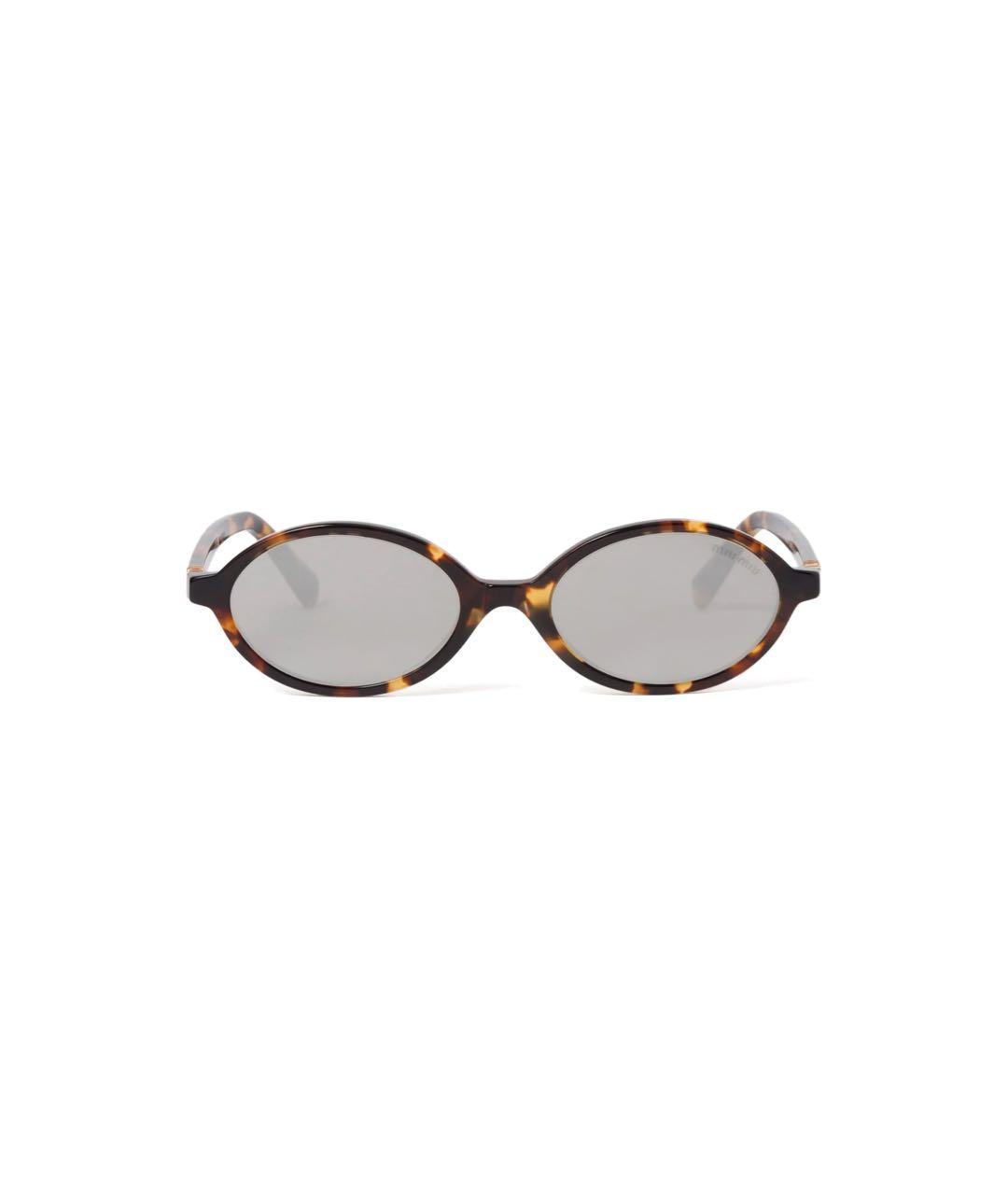 MIU MIU Коричневые пластиковые солнцезащитные очки, фото 3