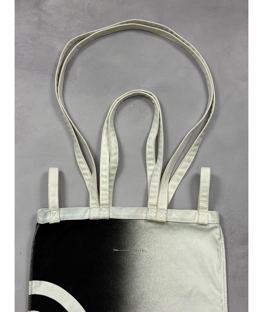 MM6 MAISON MARGIELA Белая хлопковая сумка тоут, фото 4