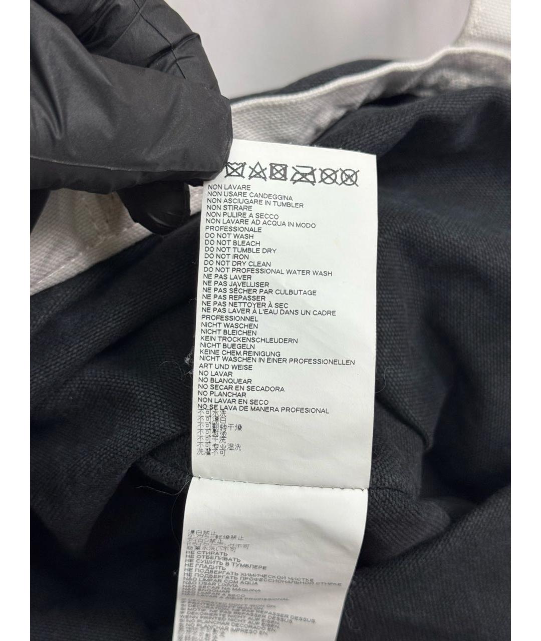 MM6 MAISON MARGIELA Черная хлопковая сумка тоут, фото 7