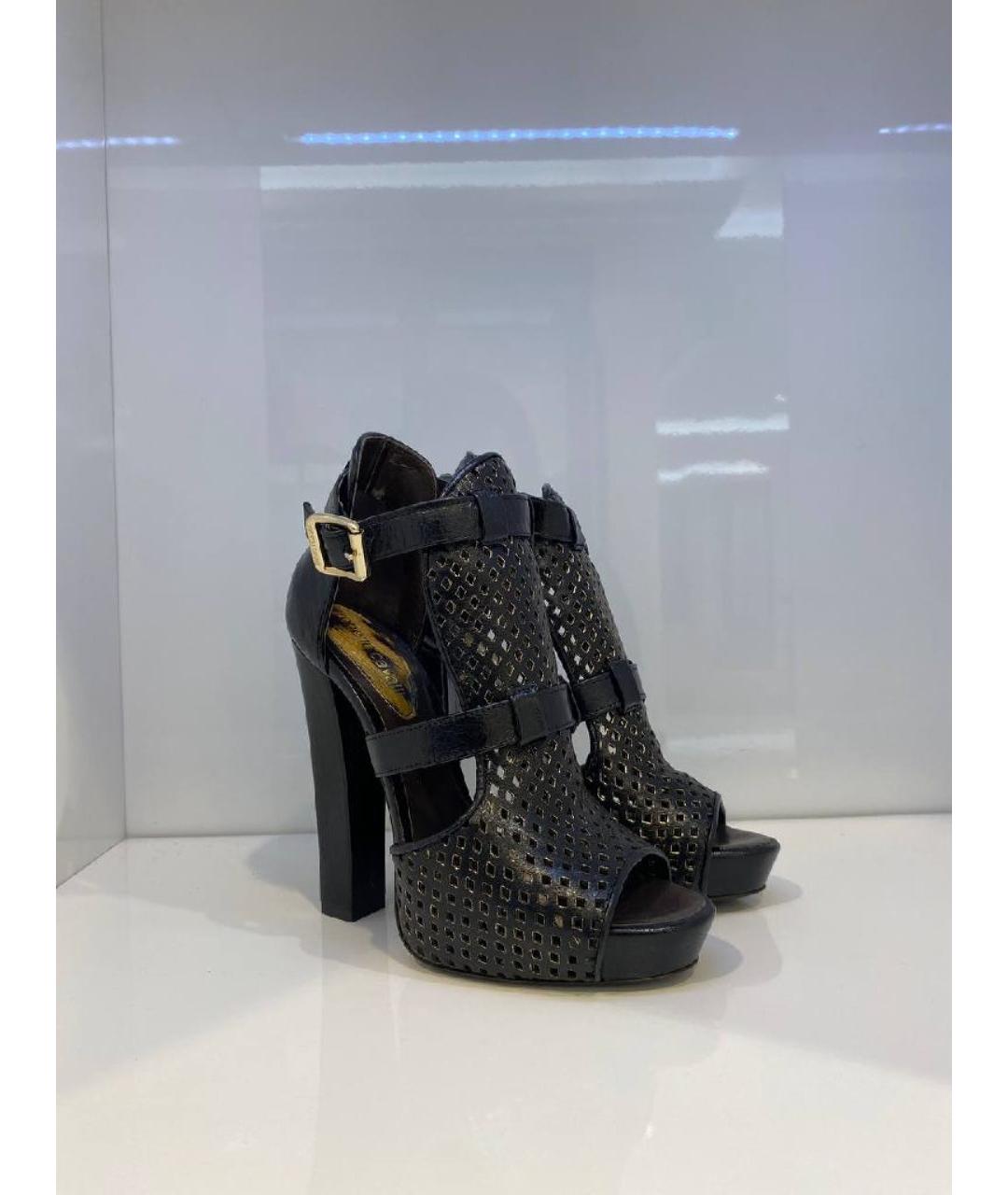 ROBERTO CAVALLI Черные босоножки, фото 3