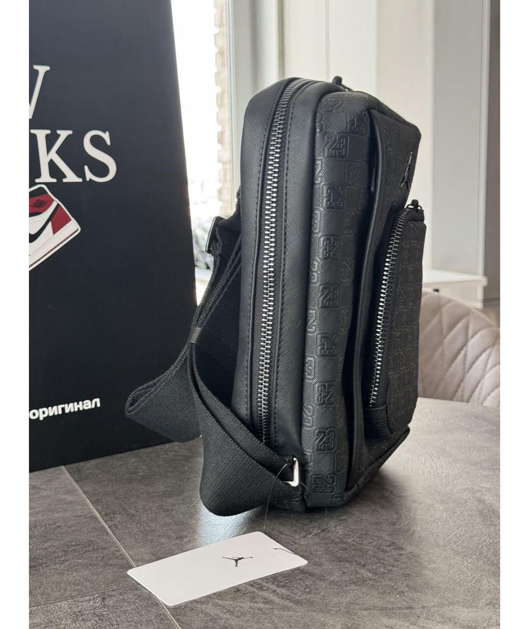 JORDAN Черная сумка через плечо, фото 4