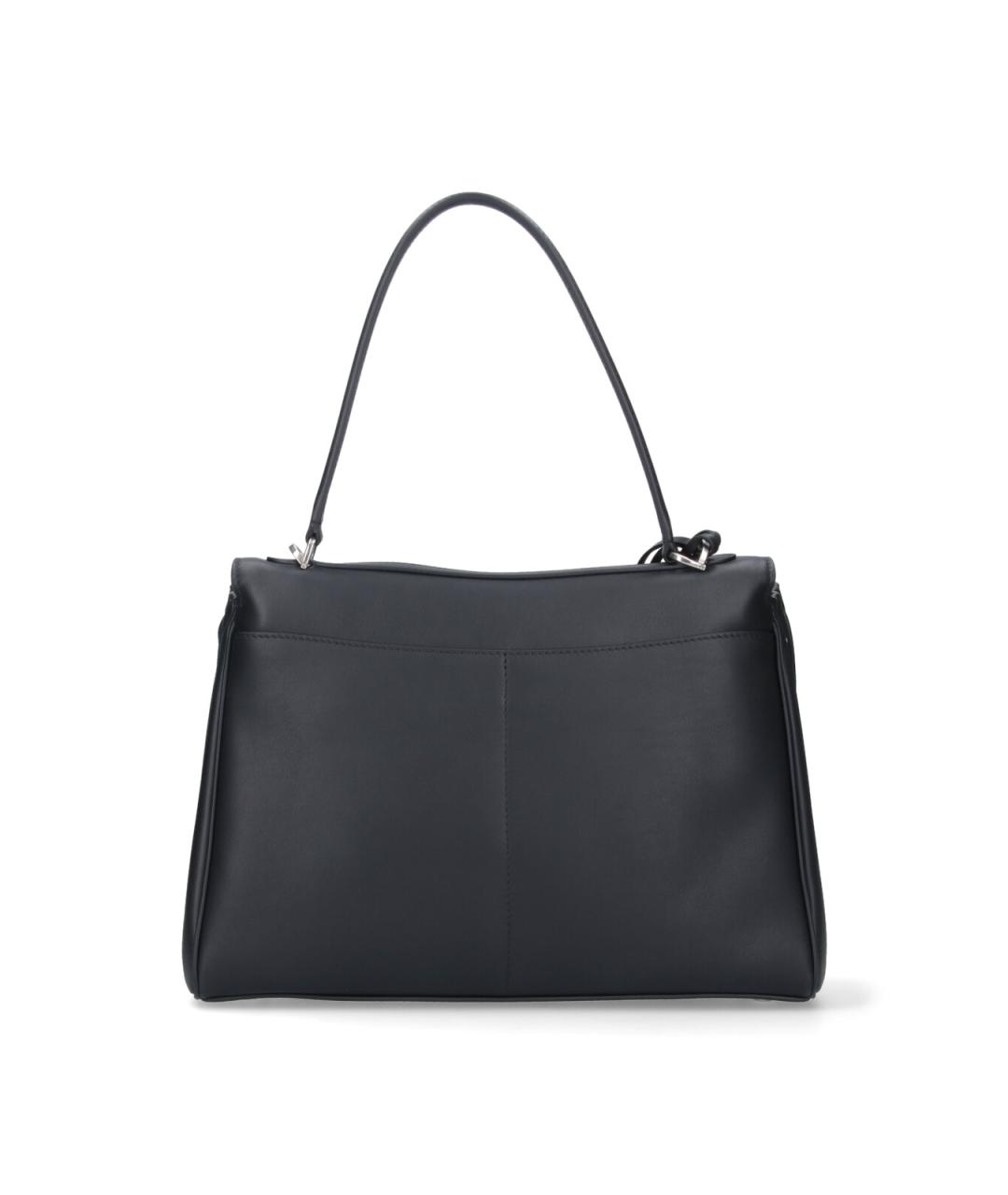 BALENCIAGA Черная кожаная сумка тоут, фото 3