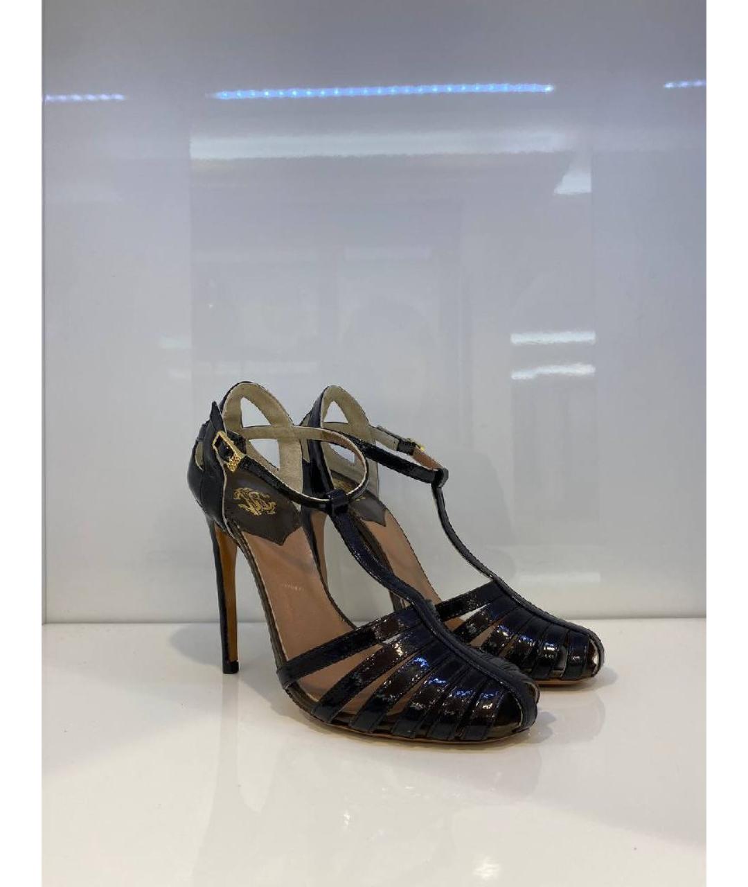 ROBERTO CAVALLI Черные босоножки, фото 3