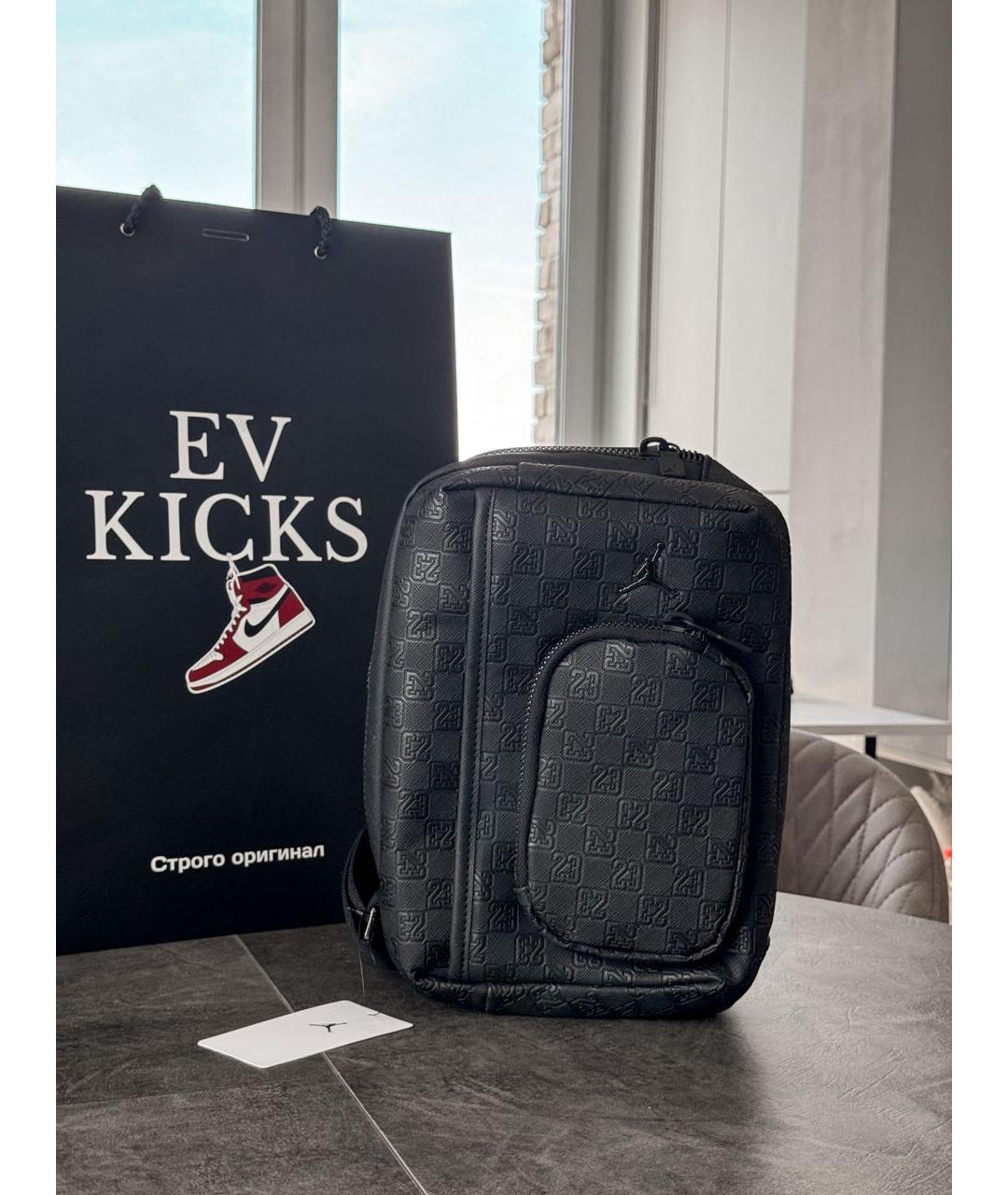 JORDAN Черная сумка на плечо, фото 2