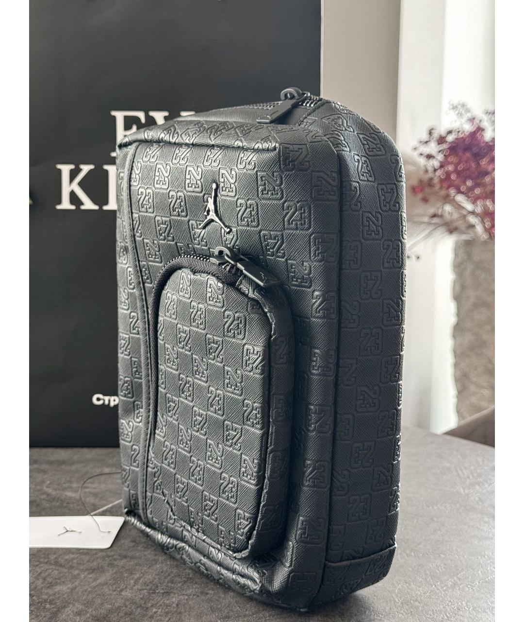 JORDAN Черная сумка на плечо, фото 3