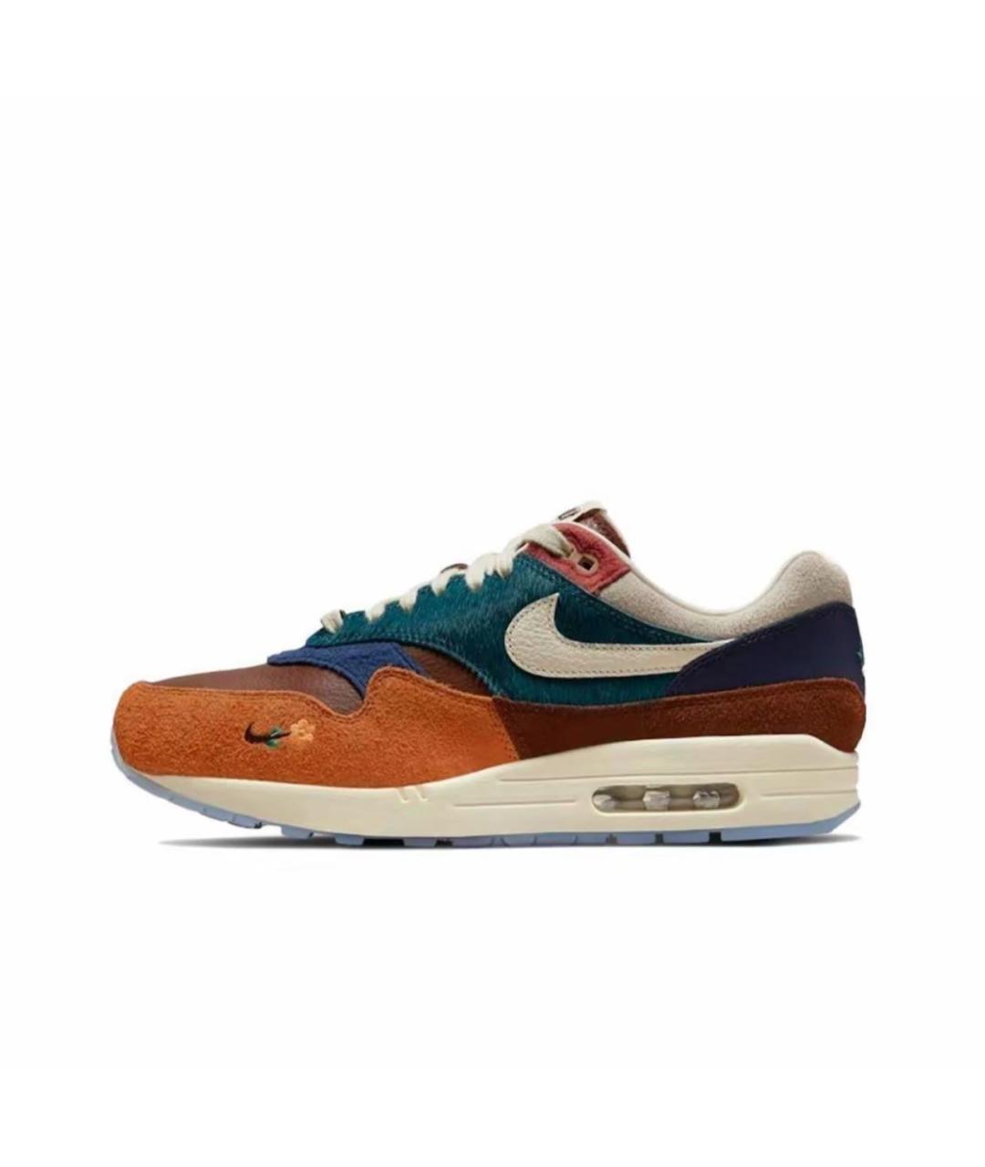 NIKE Бордовые кожаные низкие кроссовки / кеды, фото 5