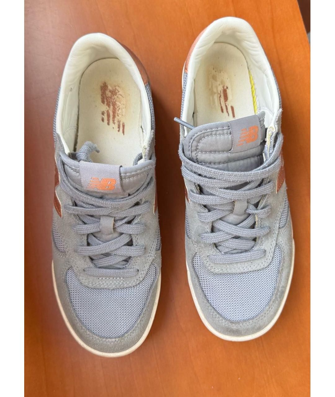 NEW BALANCE Серые замшевые кроссовки, фото 7