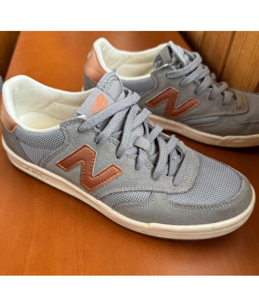 NEW BALANCE Серые замшевые кроссовки, фото 5