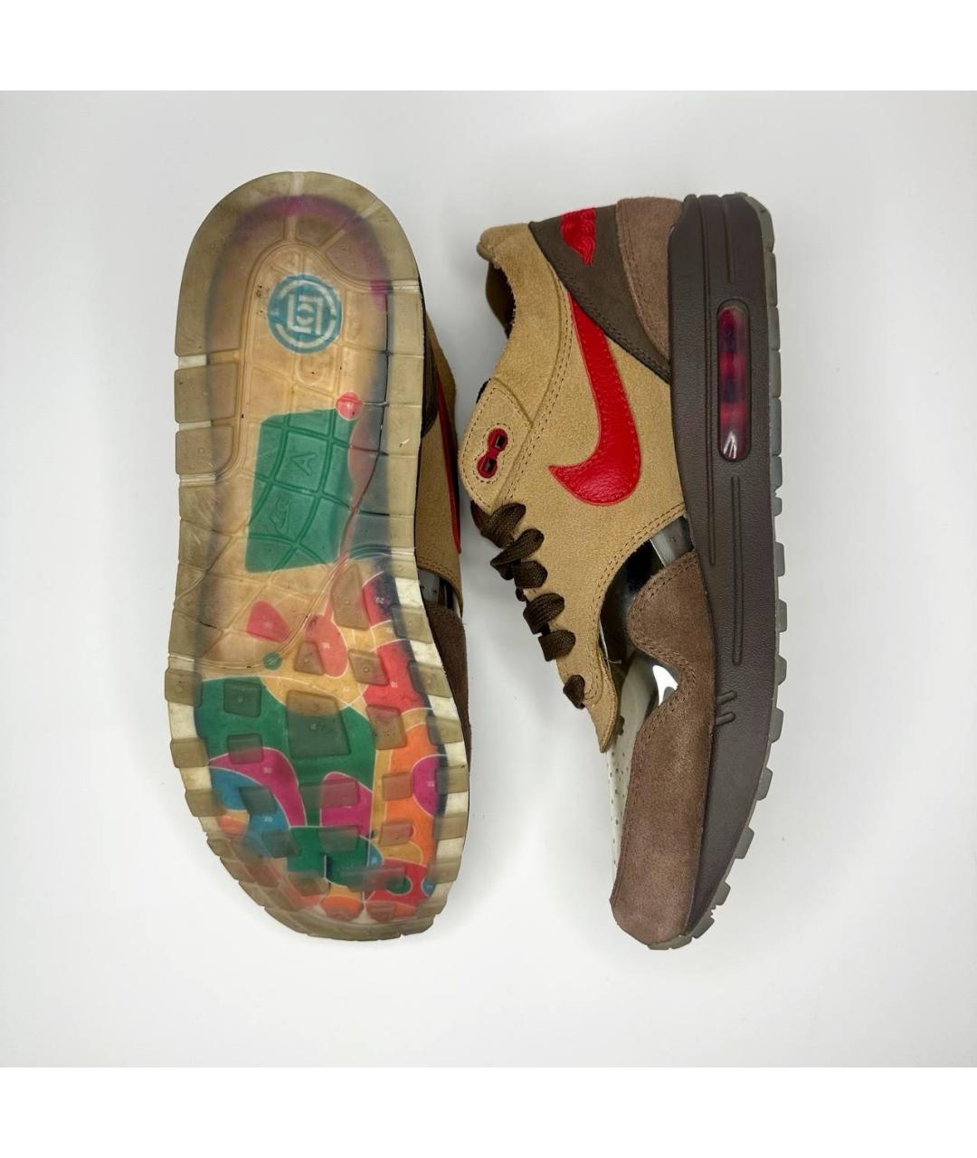 NIKE Коричневые низкие кроссовки / кеды, фото 2
