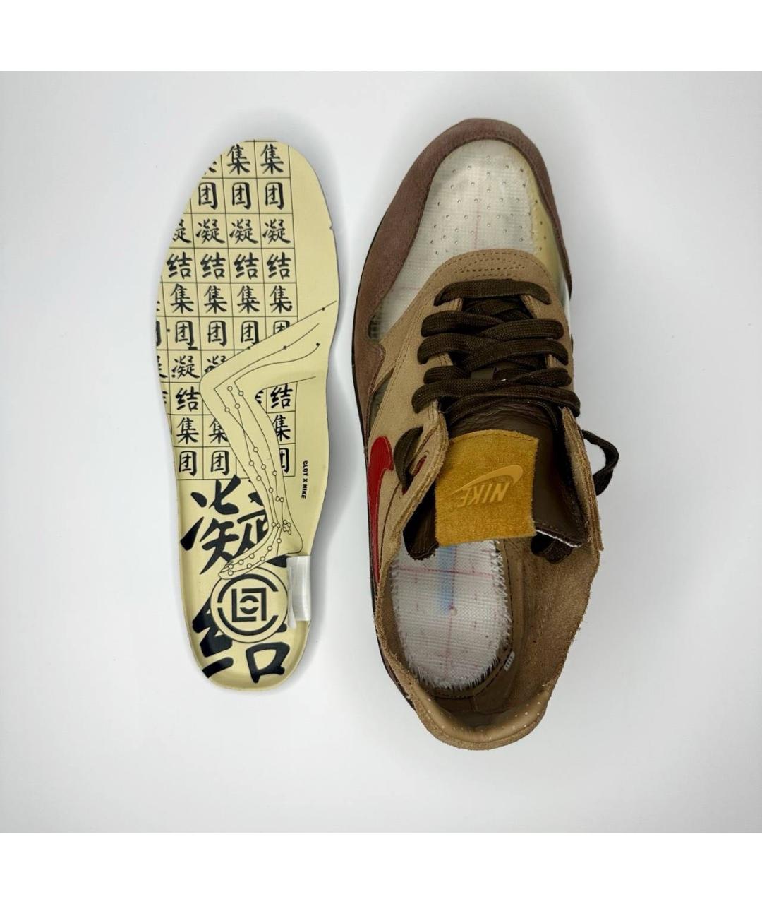 NIKE Коричневые низкие кроссовки / кеды, фото 4