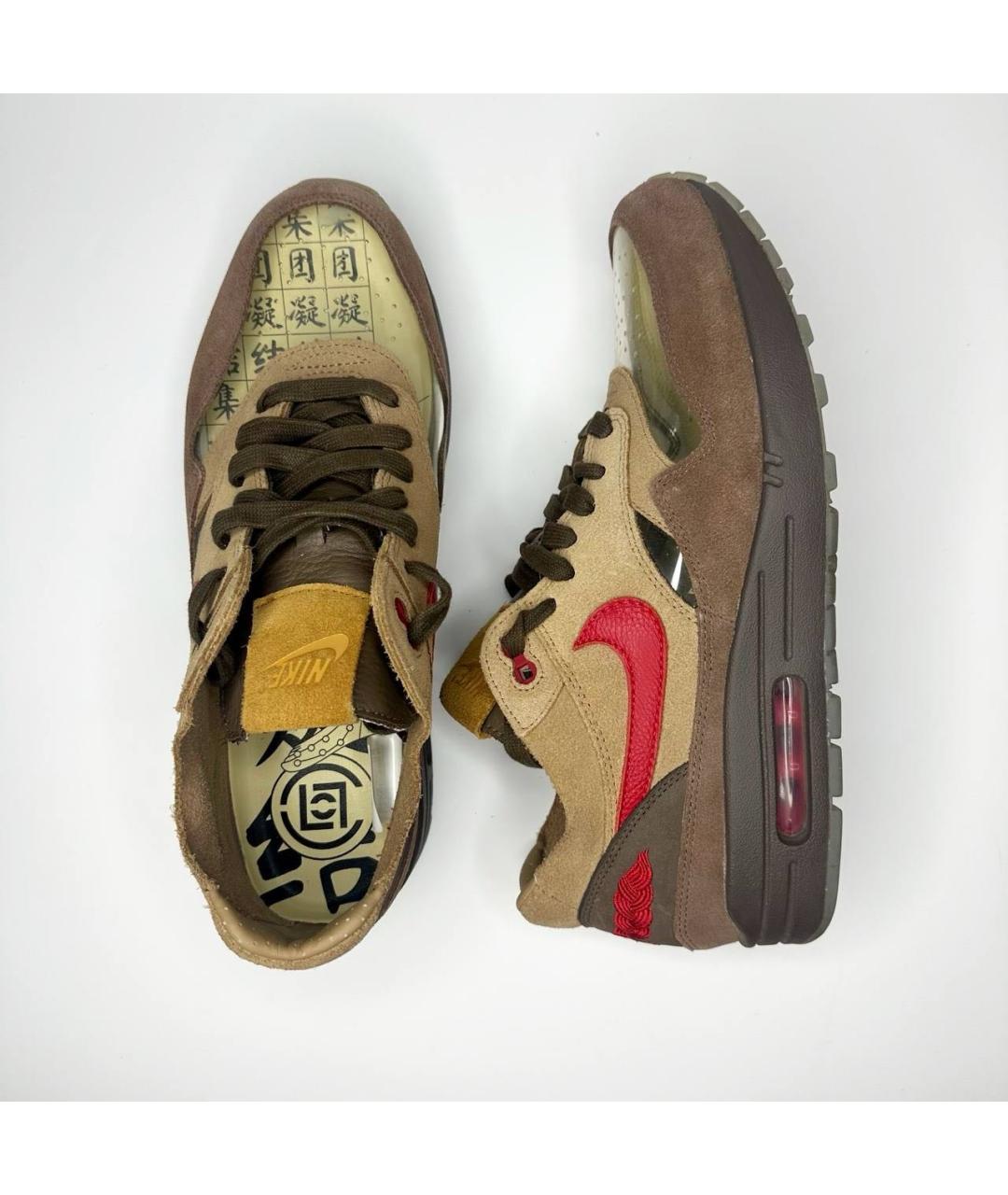 NIKE Коричневые низкие кроссовки / кеды, фото 3