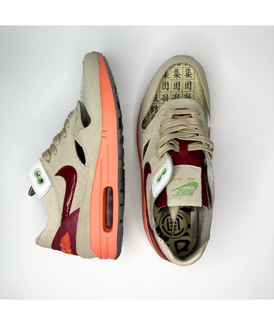 NIKE Оранжевое низкие кроссовки / кеды, фото 3
