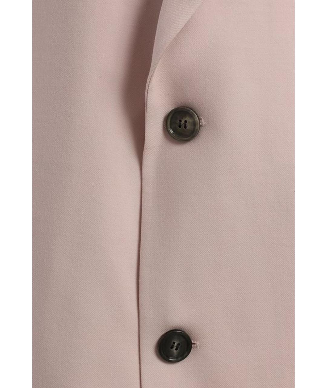 JIL SANDER Розовое хлопко-эластановое пальто, фото 3