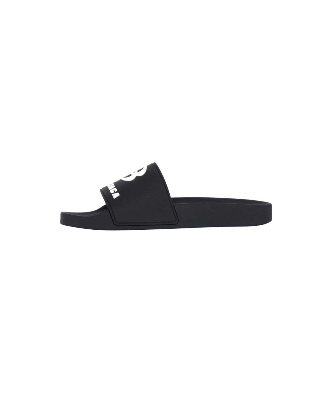 BALENCIAGA Черные шлепанцы, фото 3
