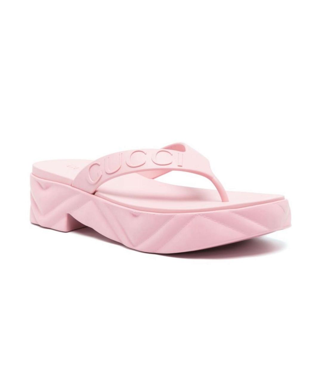 GUCCI Розовые шлепанцы, фото 7