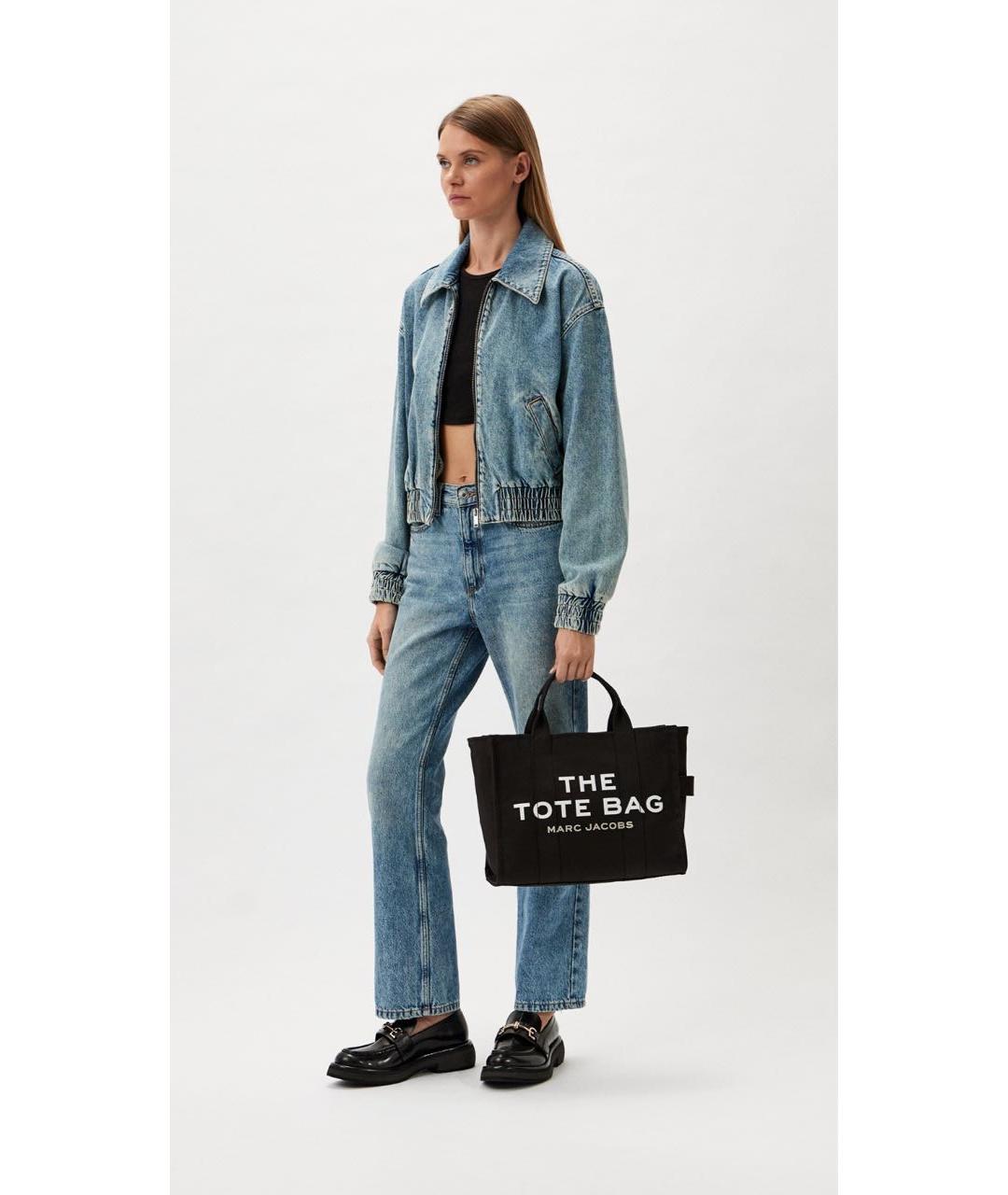 MARC JACOBS Черная хлопковая сумка тоут, фото 6