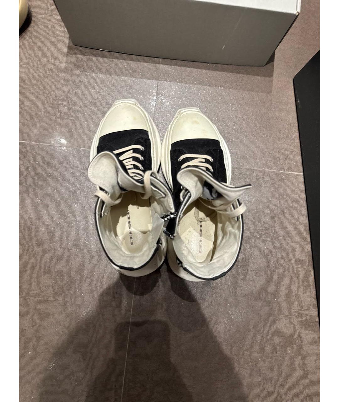 RICK OWENS DRKSHDW Черные высокие кроссовки / кеды, фото 3