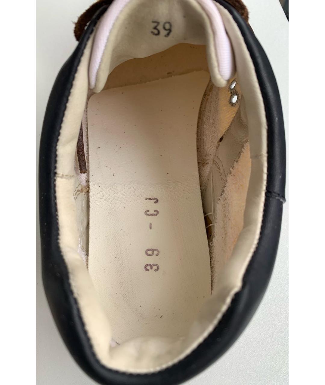 TOD'S Бежевые кожаные кеды, фото 5