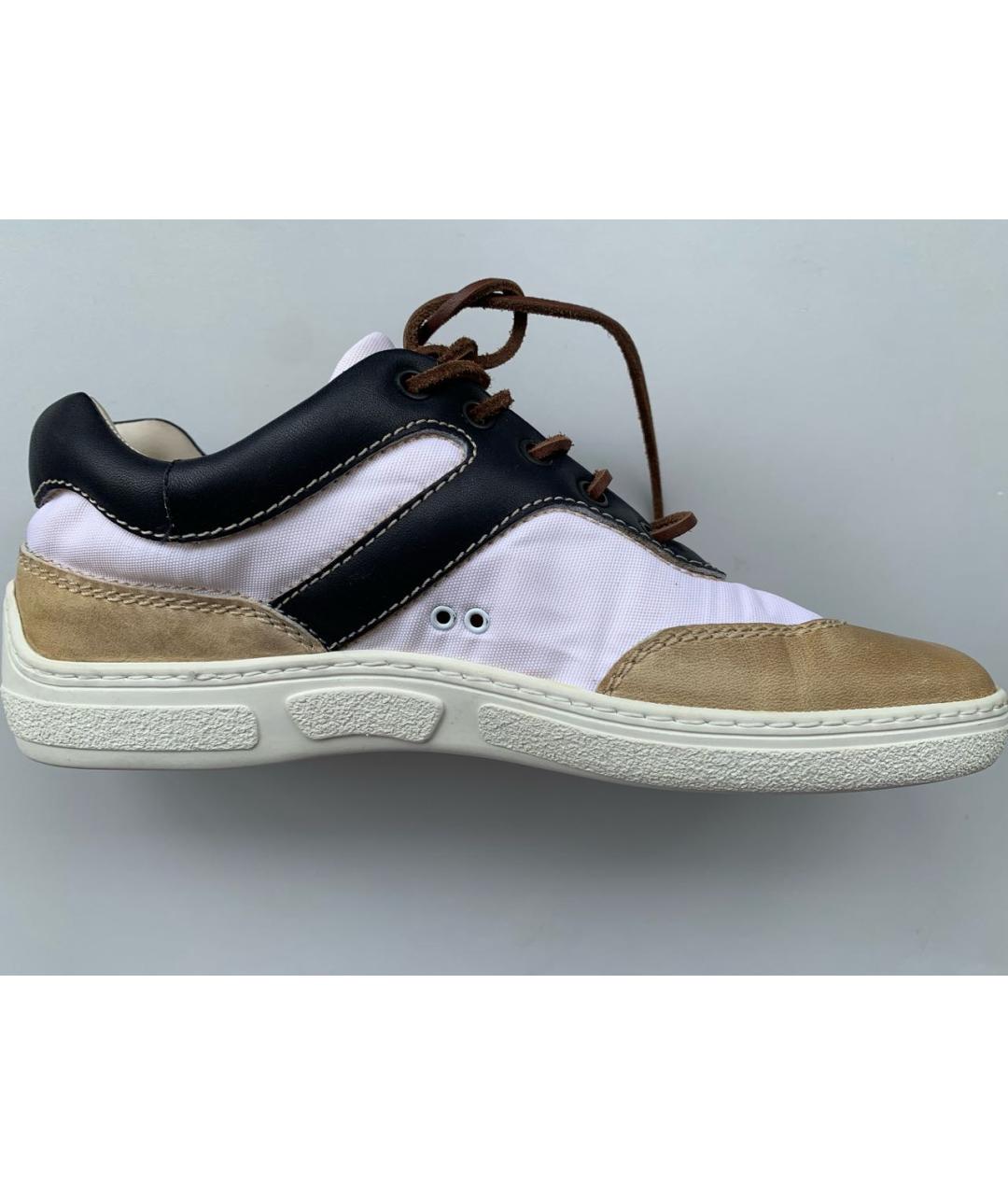 TOD'S Бежевые кожаные кеды, фото 2