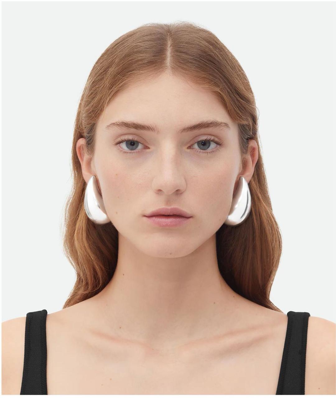 BOTTEGA VENETA Серебряные серебряные серьги, фото 6