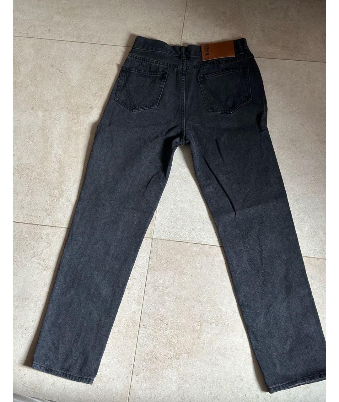 VETEMENTS Черные хлопковые прямые джинсы, фото 2