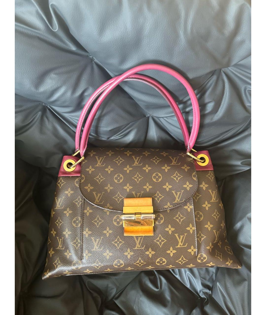 LOUIS VUITTON Коричневая сумка с короткими ручками, фото 2