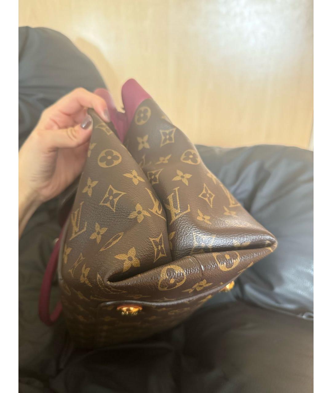 LOUIS VUITTON Коричневая сумка с короткими ручками, фото 6