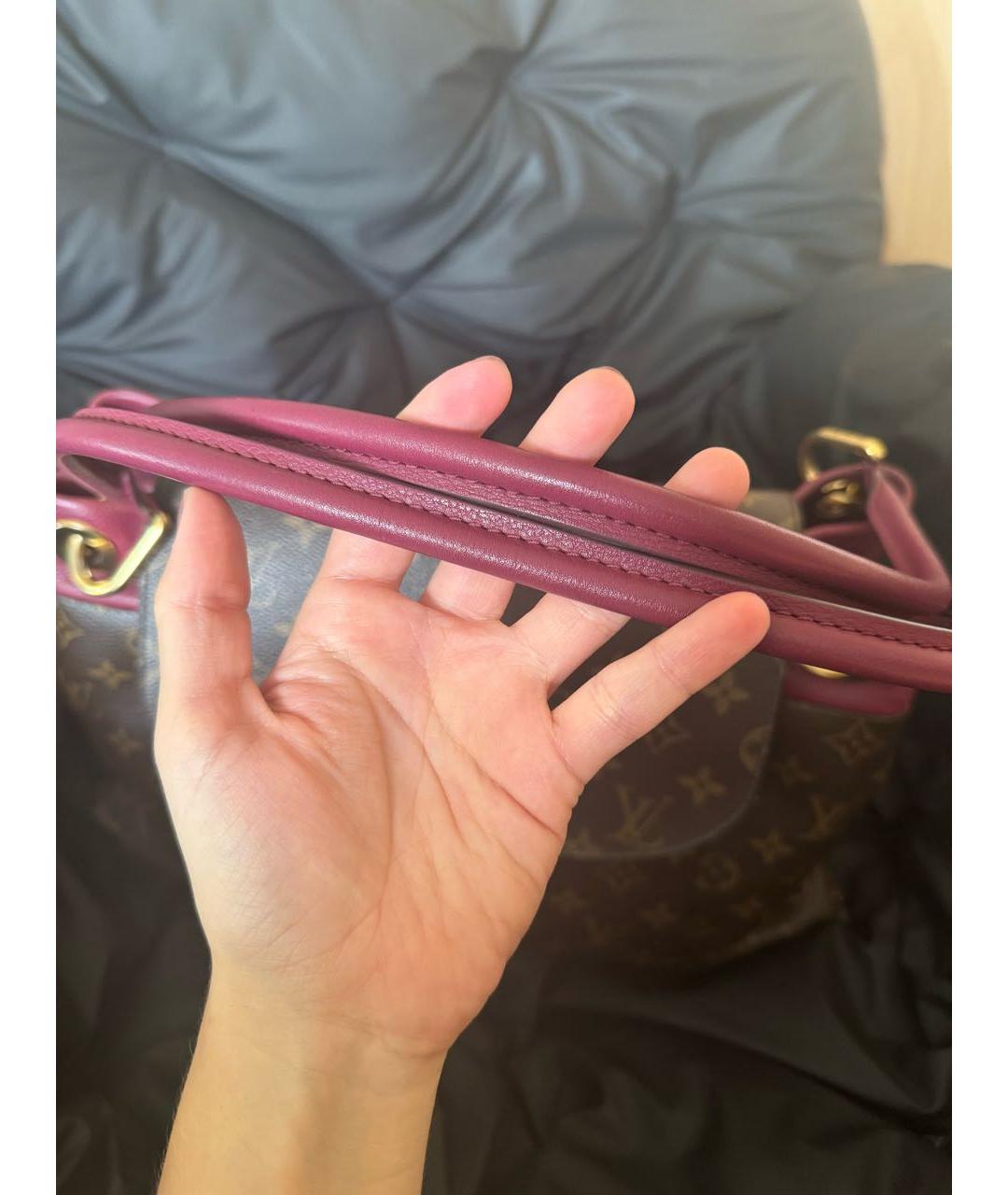 LOUIS VUITTON Коричневая сумка с короткими ручками, фото 7