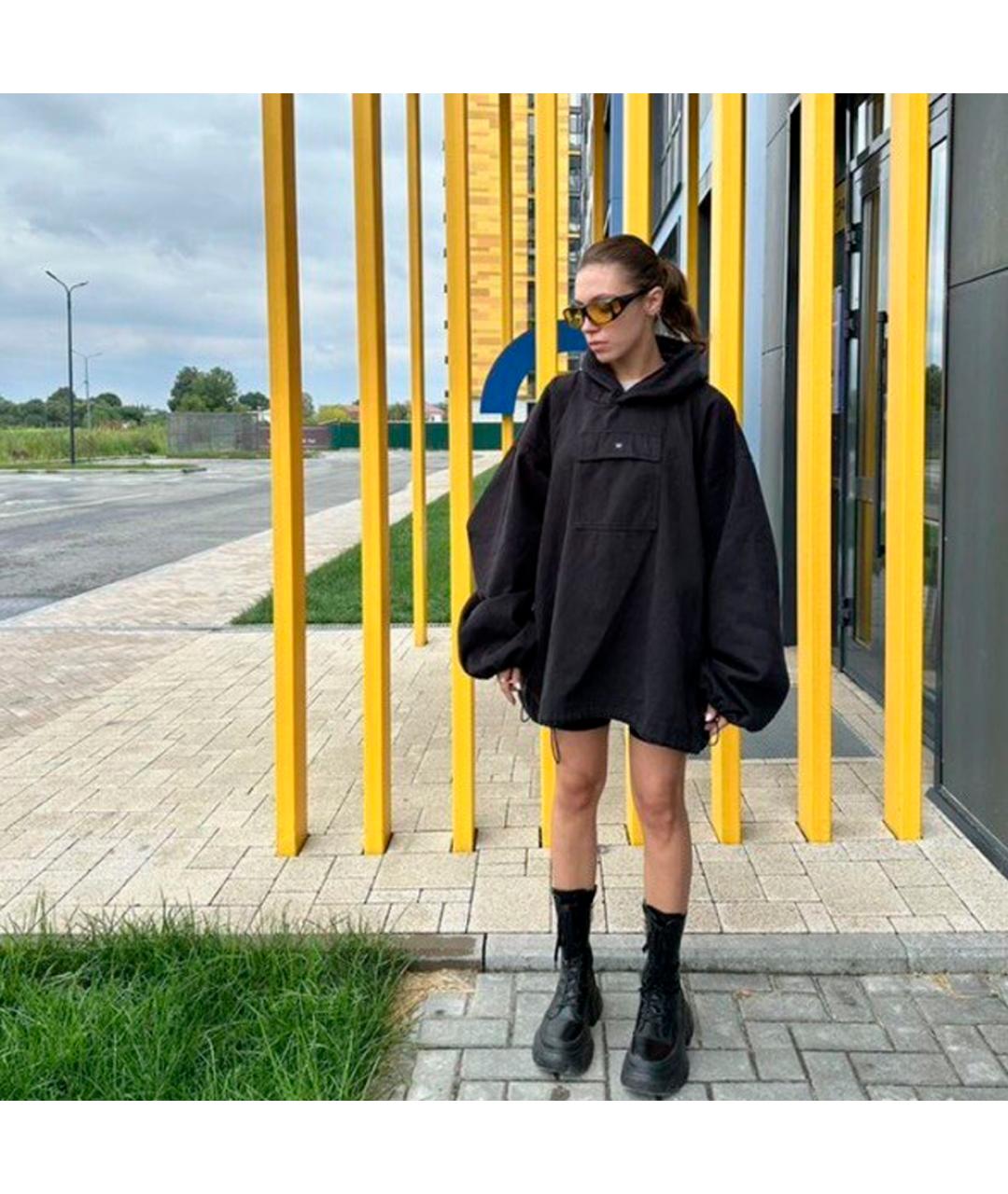 YEEZY Черная хлопковая куртка, фото 5