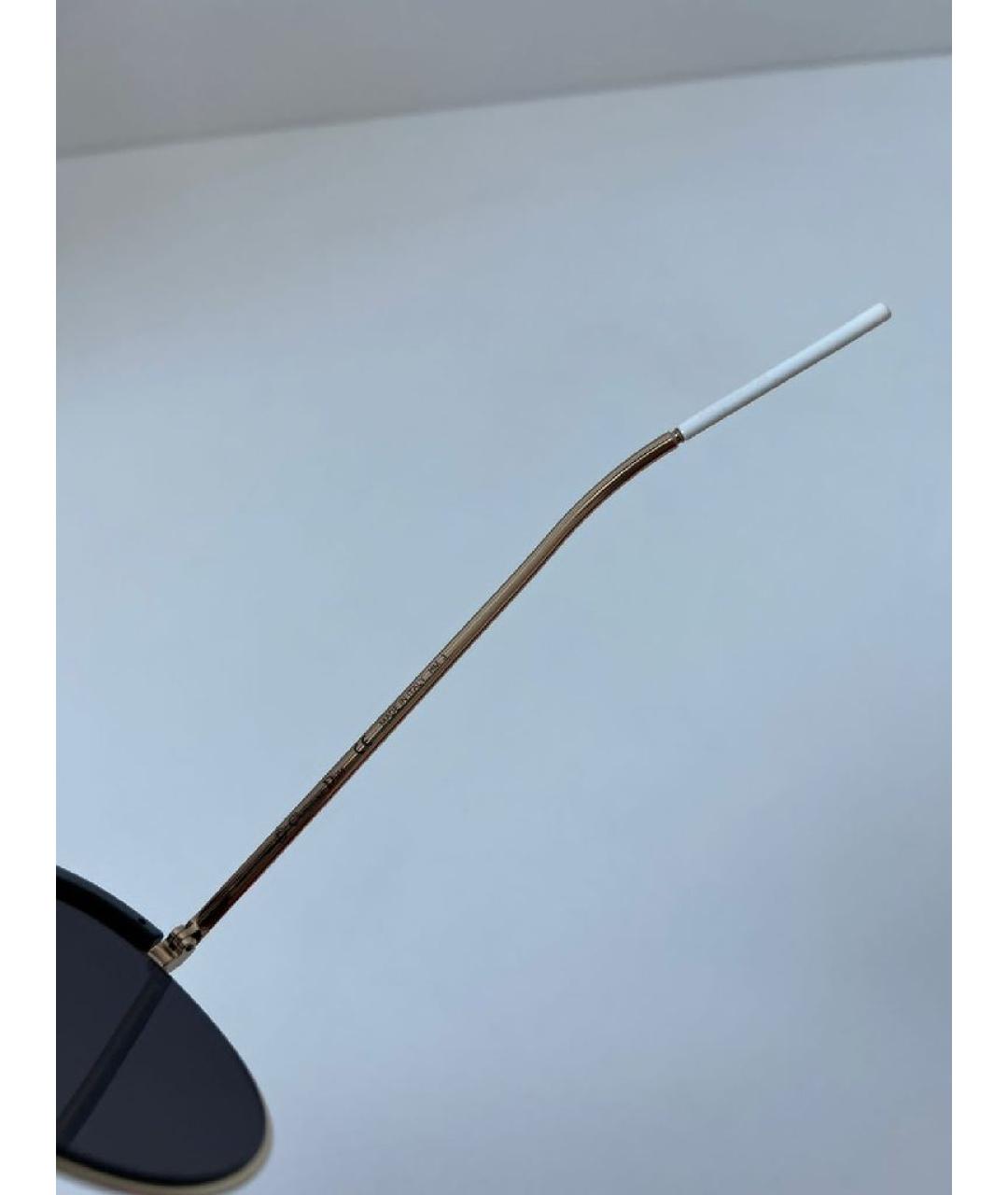 CHRISTIAN DIOR Черные металлические солнцезащитные очки, фото 3