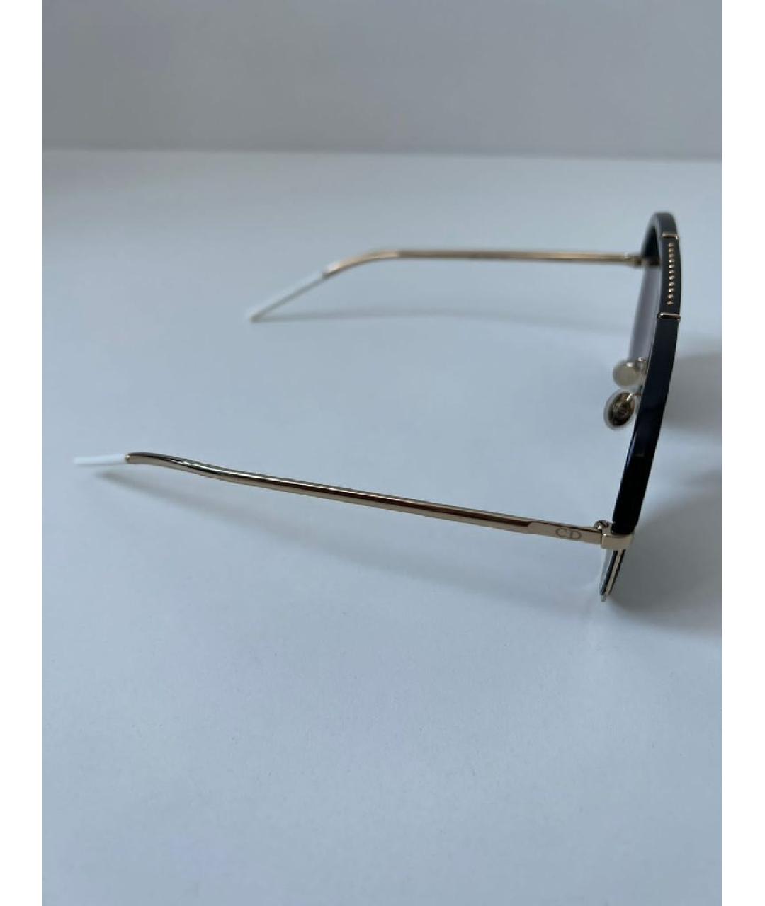 CHRISTIAN DIOR Черные металлические солнцезащитные очки, фото 2